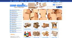 Desktop Screenshot of eshop-krabice.cz